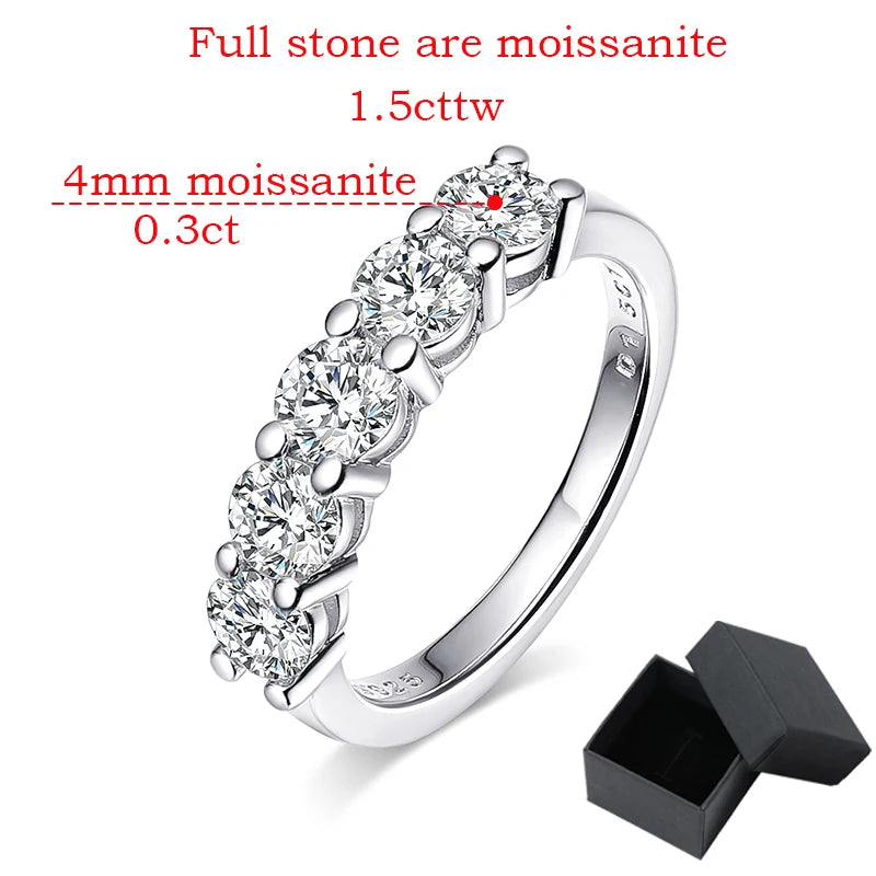 Brileon Dazzling Bride 1.5CT Moissanite Ring - Brileon