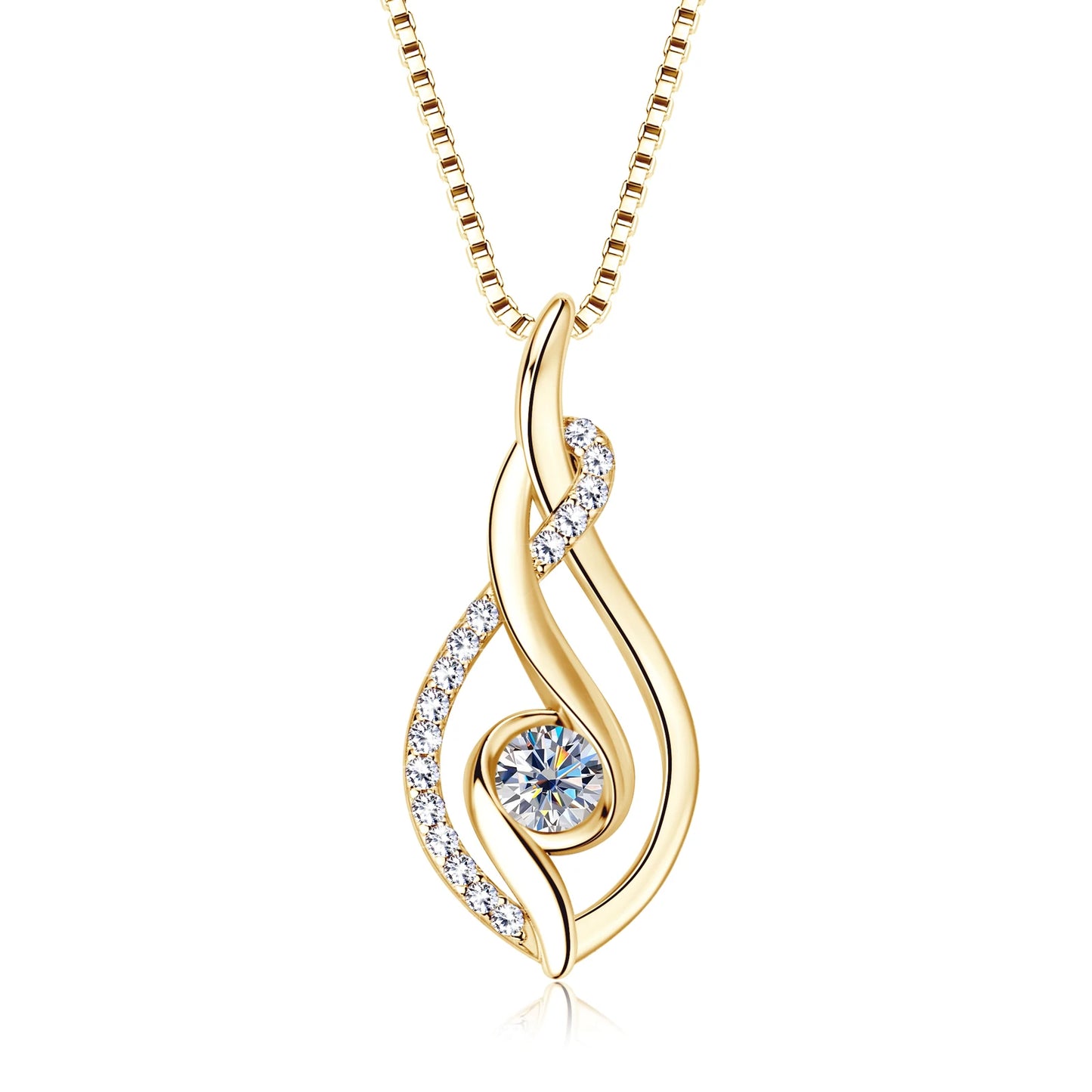 Brileon EternaTwist Moissanite Necklace - Brileon