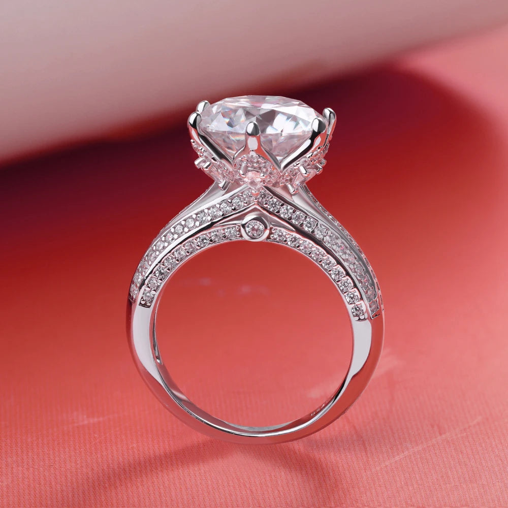 Brileon Elenique 5CT Moissanite Ring - Brileon