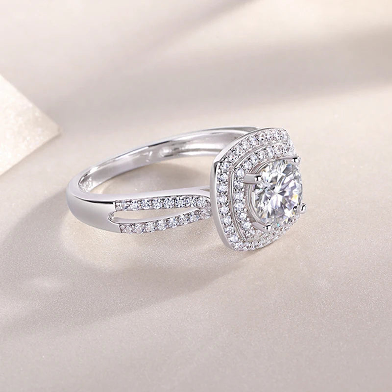 Brileon Caressa 1 Carat Moissanite Ring - Brileon