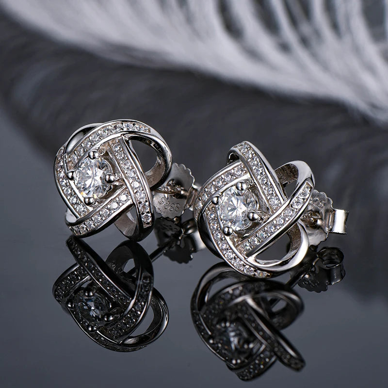 Brileon Vivienne Moissanite Flower Studs - Brileon