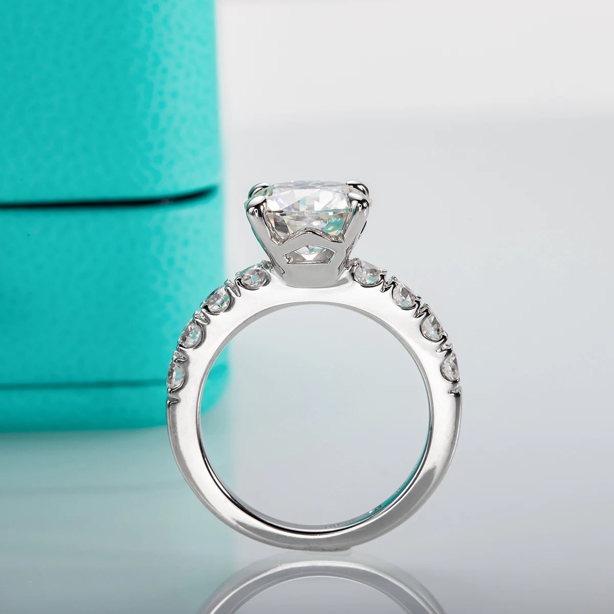 Brileon Éclora 4.3CT Moissanite Engagement Ring - Brileon