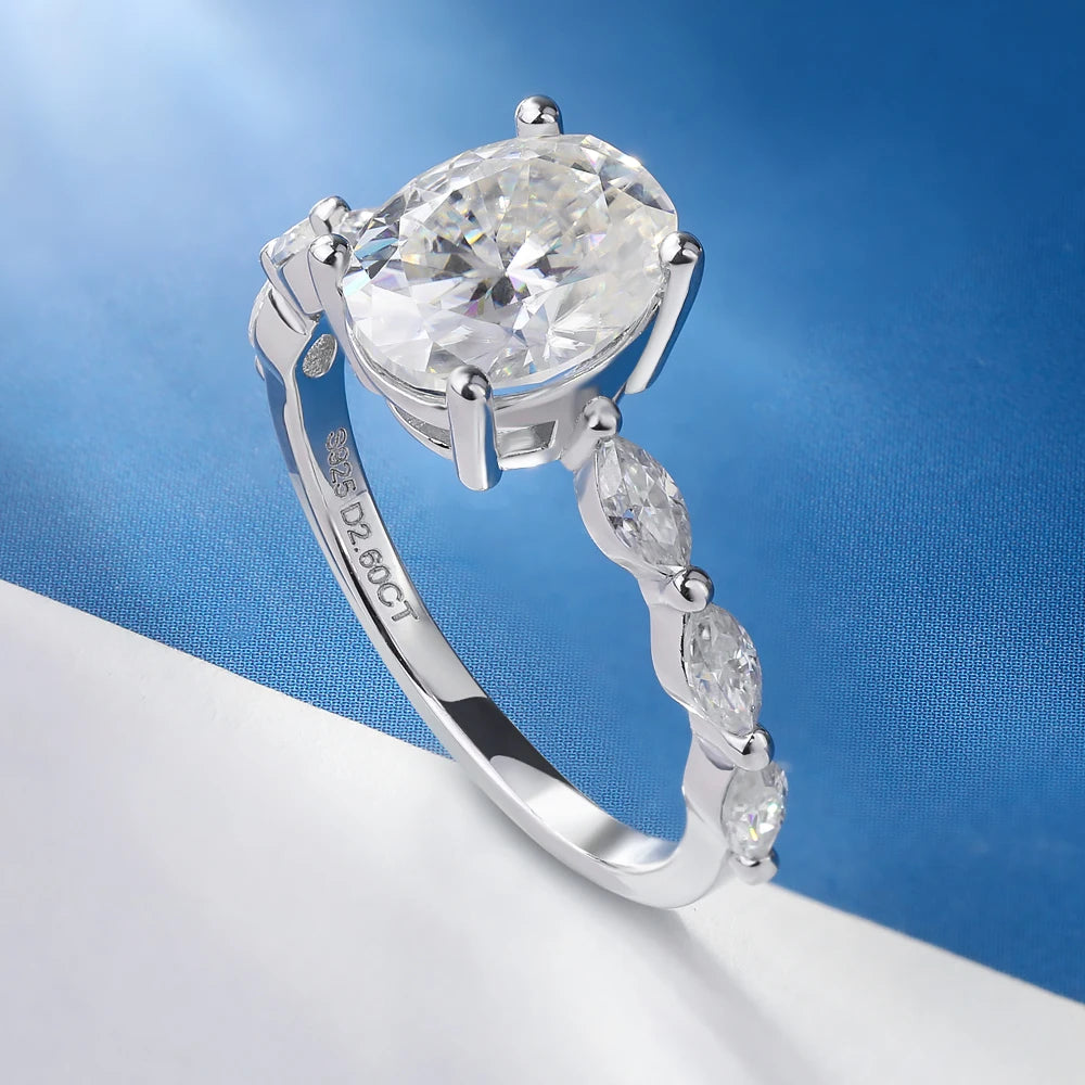 Brileon Astrielle Oval Moissanite Ring - Brileon