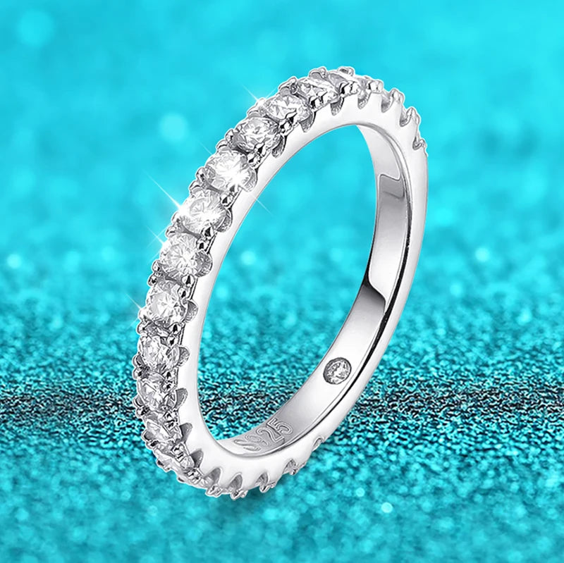 Brileon Eternal Sparkle Collection Moissanite Rings (Sold Individually or as a Set) - Brileon