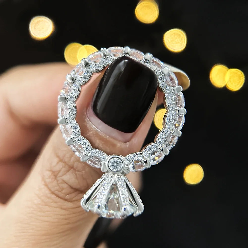 Brileon Aurielle 4CT Hidden Halo Ring - Brileon