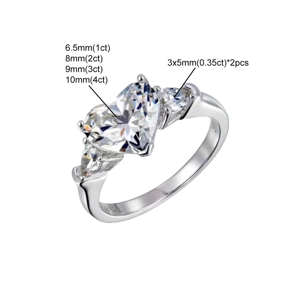 Brileon Amoura Heart Moissanite Ring - Brileon