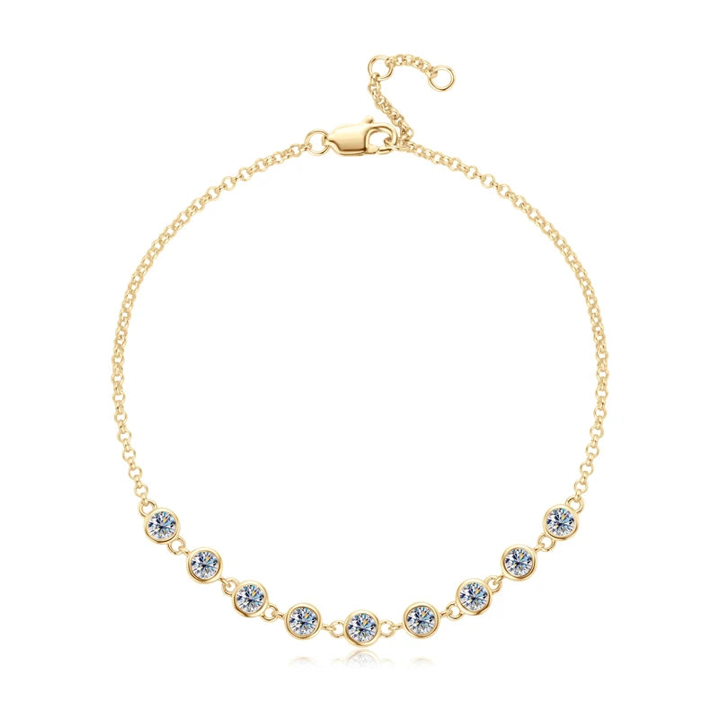 Brileon Éclessa 3mm Moissanite Bubble Bracelet - Brileon