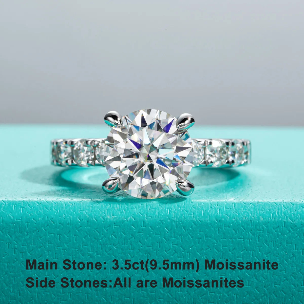 Brileon Éclora 4.3CT Moissanite Engagement Ring - Brileon