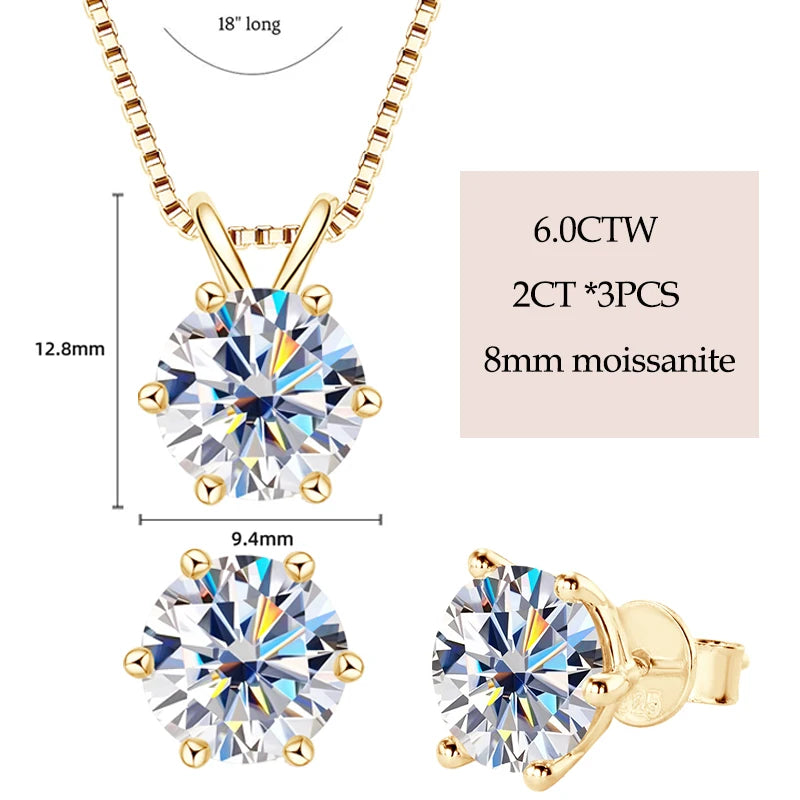 Brileon Luxe Solstice Moissanite Jewelry Set - Brileon
