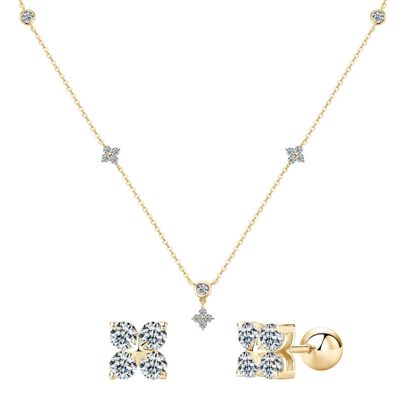 Brileon CloverLuxe Moissanite Set - Brileon