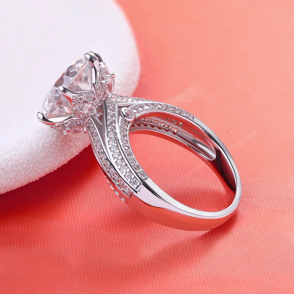 Brileon Elenique 5CT Moissanite Ring - Brileon