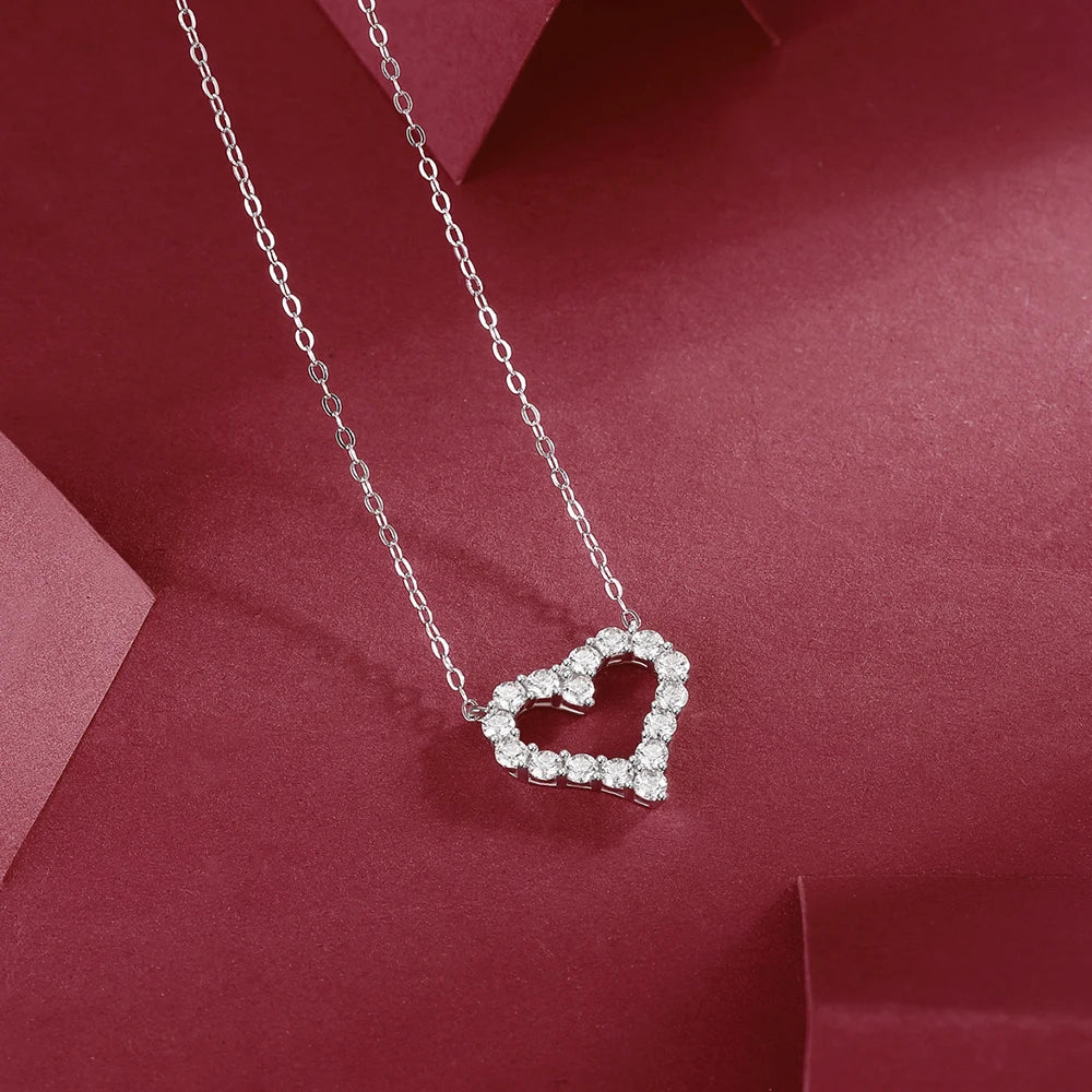 Brileon Celestia™ Heart Moissanite Pendant – A Sparkle of Love - Brileon