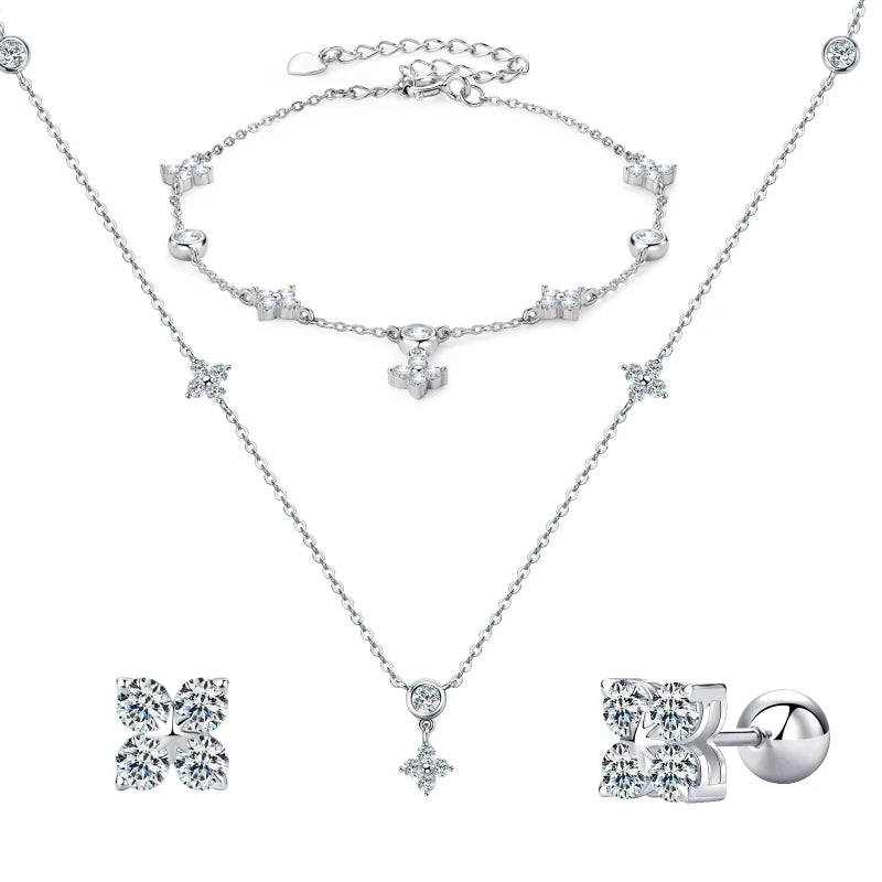 Brileon CloverLuxe Moissanite Set - Brileon