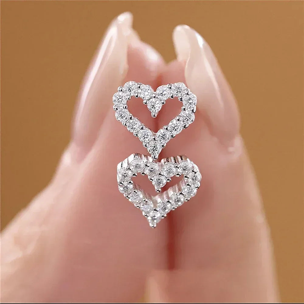 Brileon Eternal Heart Jewelry Set - Moissanite Or Zircon - Brileon