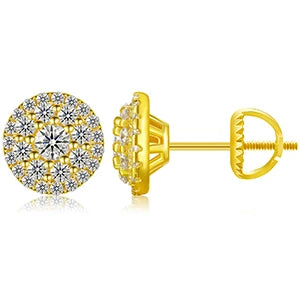 D Color Moissanite Stud Earrings For Women Top Quality 100% 925 Sterling Silver Sparkling Wedding Jewelry Shining Ear Accessory - Brileon