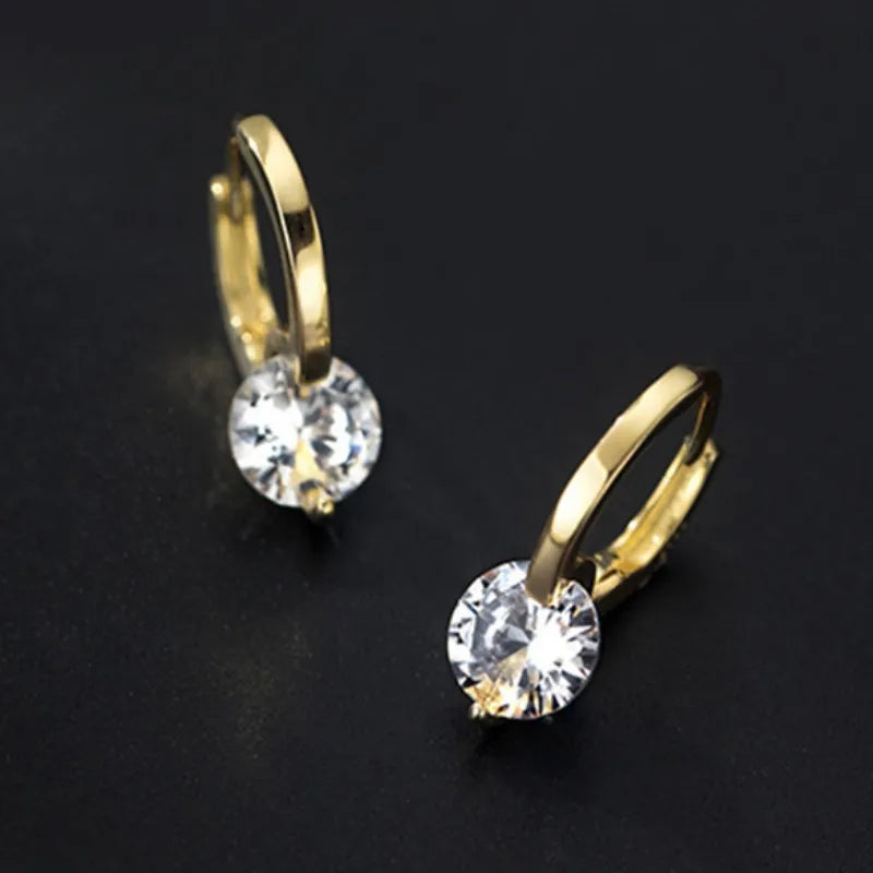 Brileon Solara Solitaire Hoops - Brileon