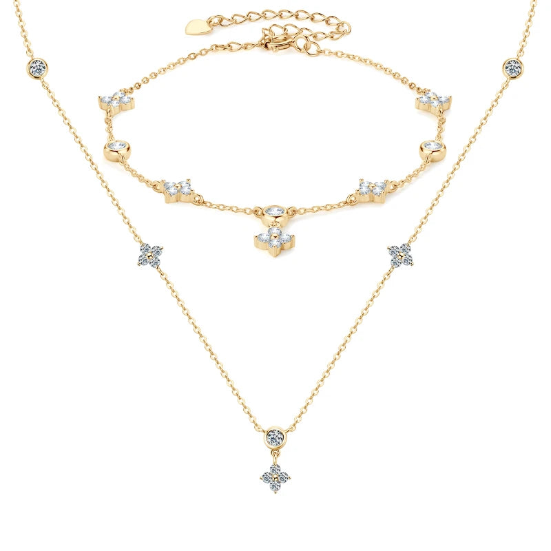Brileon CloverLuxe Moissanite Set - Brileon