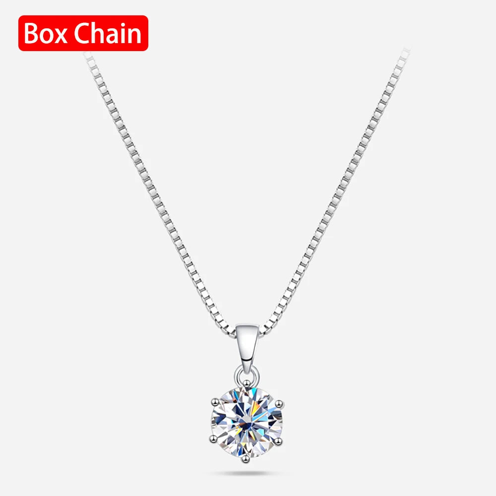 Brileon Serené Moissanite Pendant Necklace - Brileon