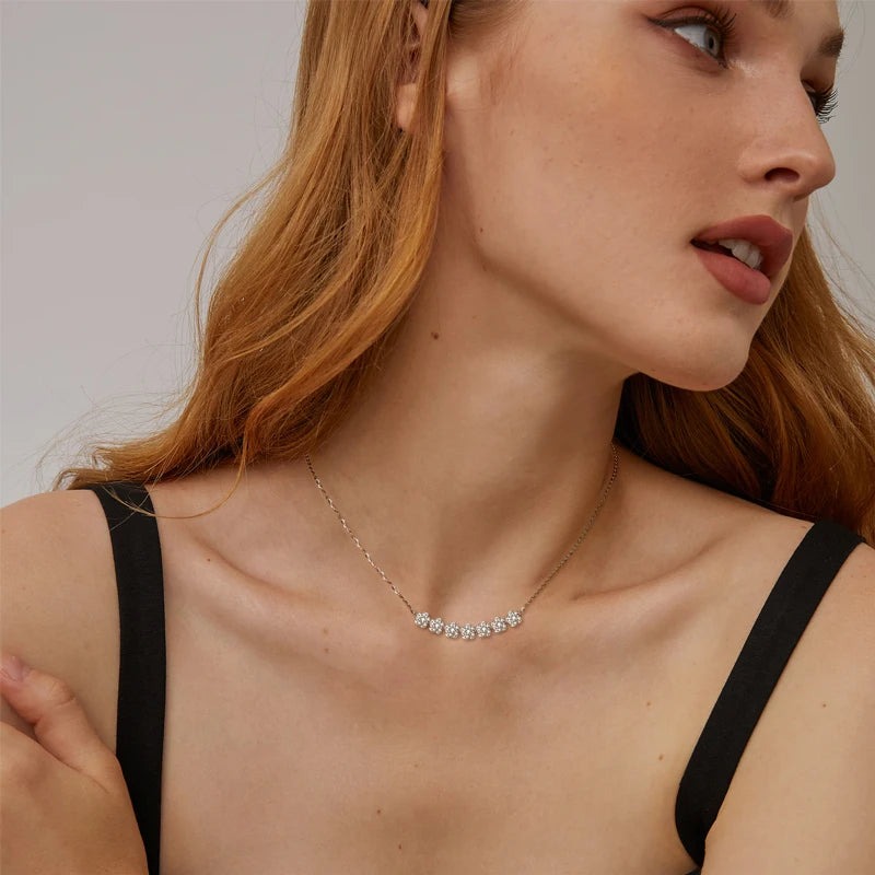 Brileon Gerbera Bloom Moissanite Necklace ✨ - Brileon