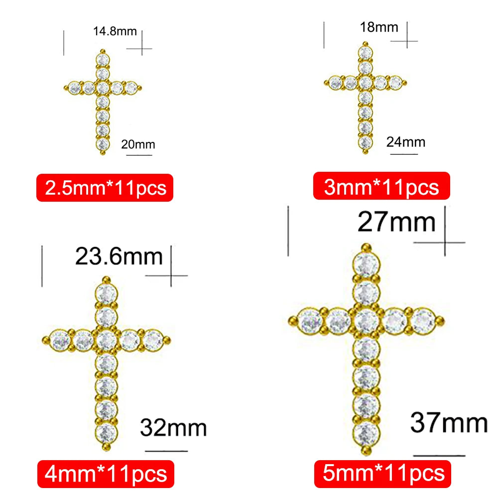 Brileon Celestine Moissanite Cross Pendant - Brileon