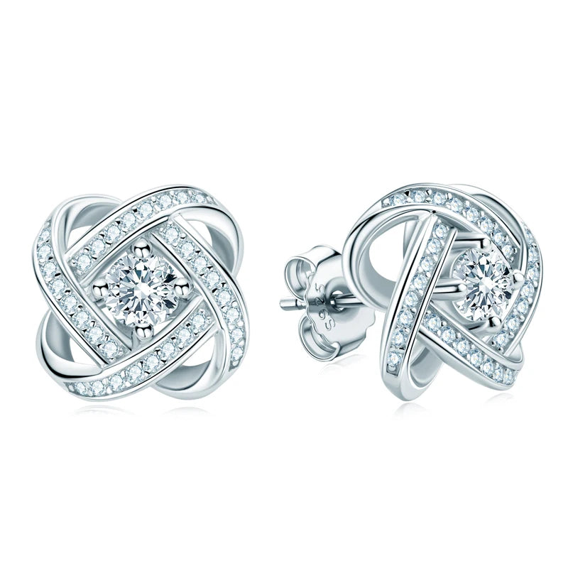 Brileon Vivienne Moissanite Flower Studs - Brileon