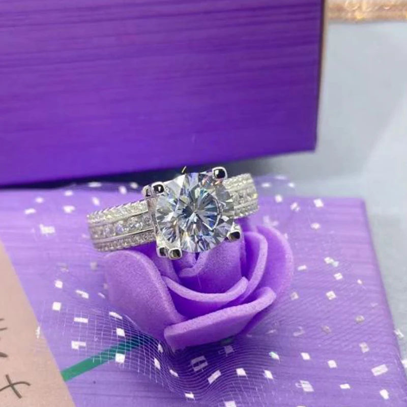 Brileon Luxe 2/3/5 Carat Moissanite Ring - Brileon