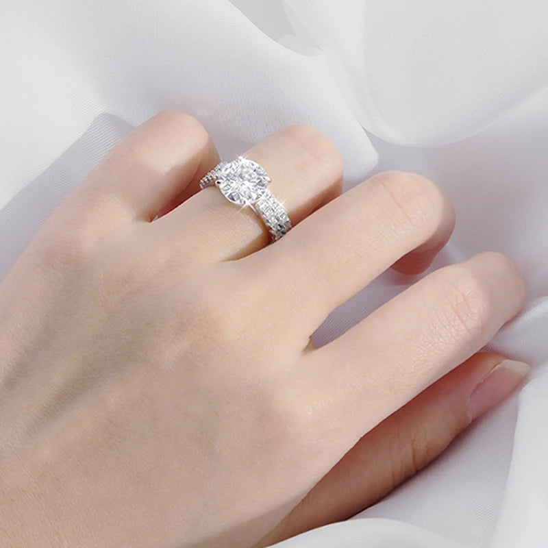 Brileon Eternal Sparkle Collection Moissanite Rings (Sold Individually or as a Set) - Brileon