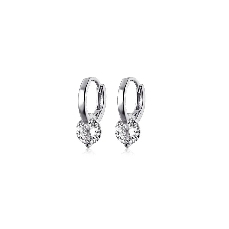 Brileon Solara Solitaire Hoops - Brileon