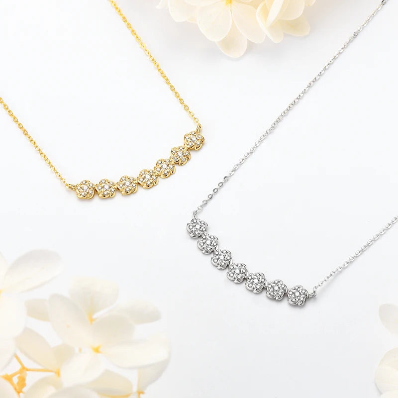 Brileon Gerbera Bloom Moissanite Necklace ✨ - Brileon