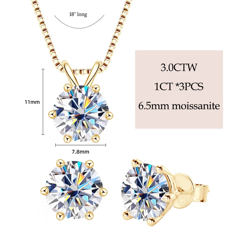 Brileon Luxe Solstice Moissanite Jewelry Set - Brileon