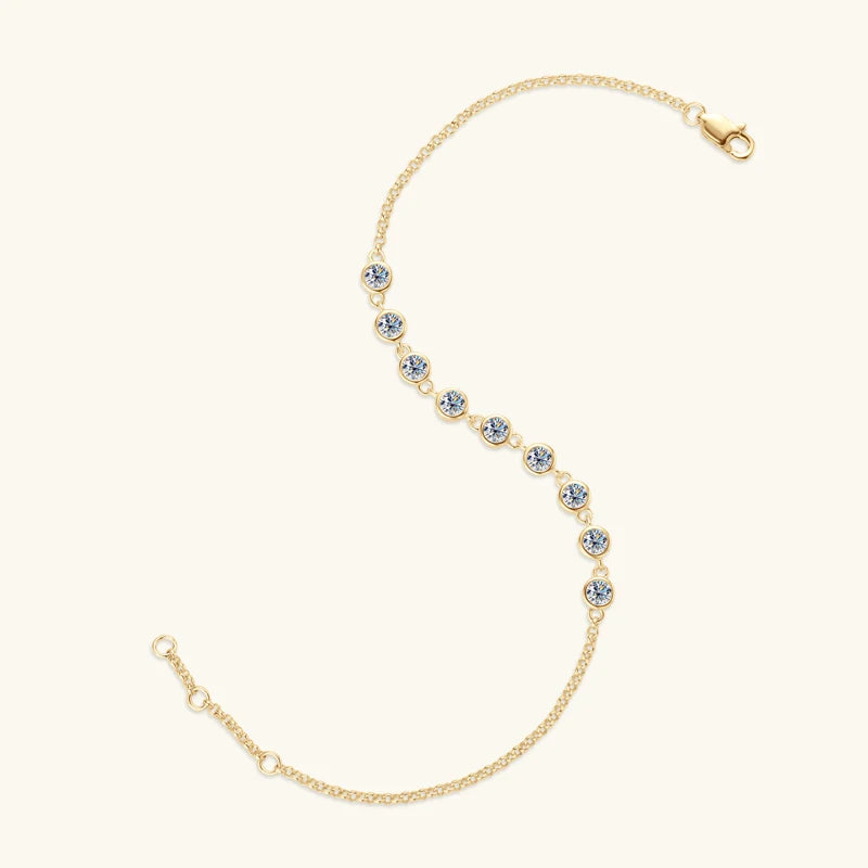 Brileon Éclessa 3mm Moissanite Bubble Bracelet - Brileon