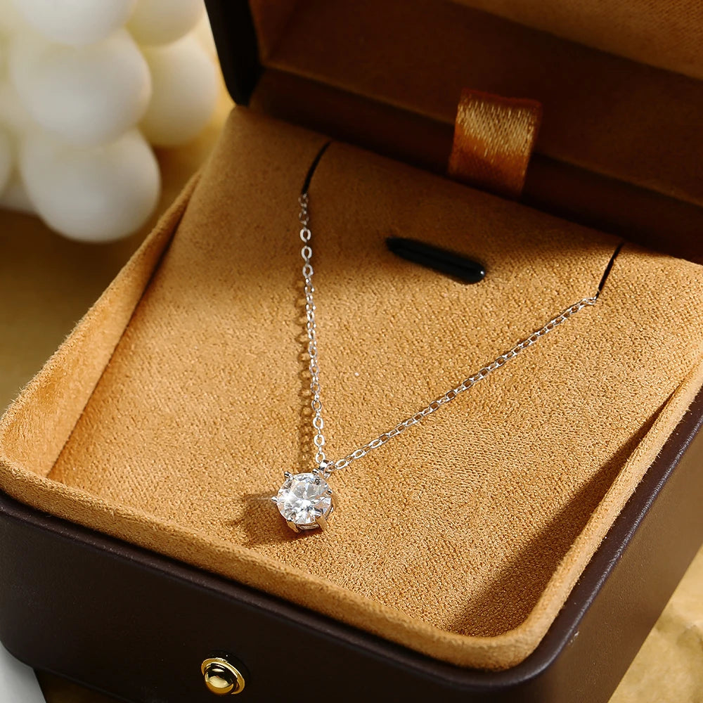 Brileon Serené Moissanite Pendant Necklace - Brileon