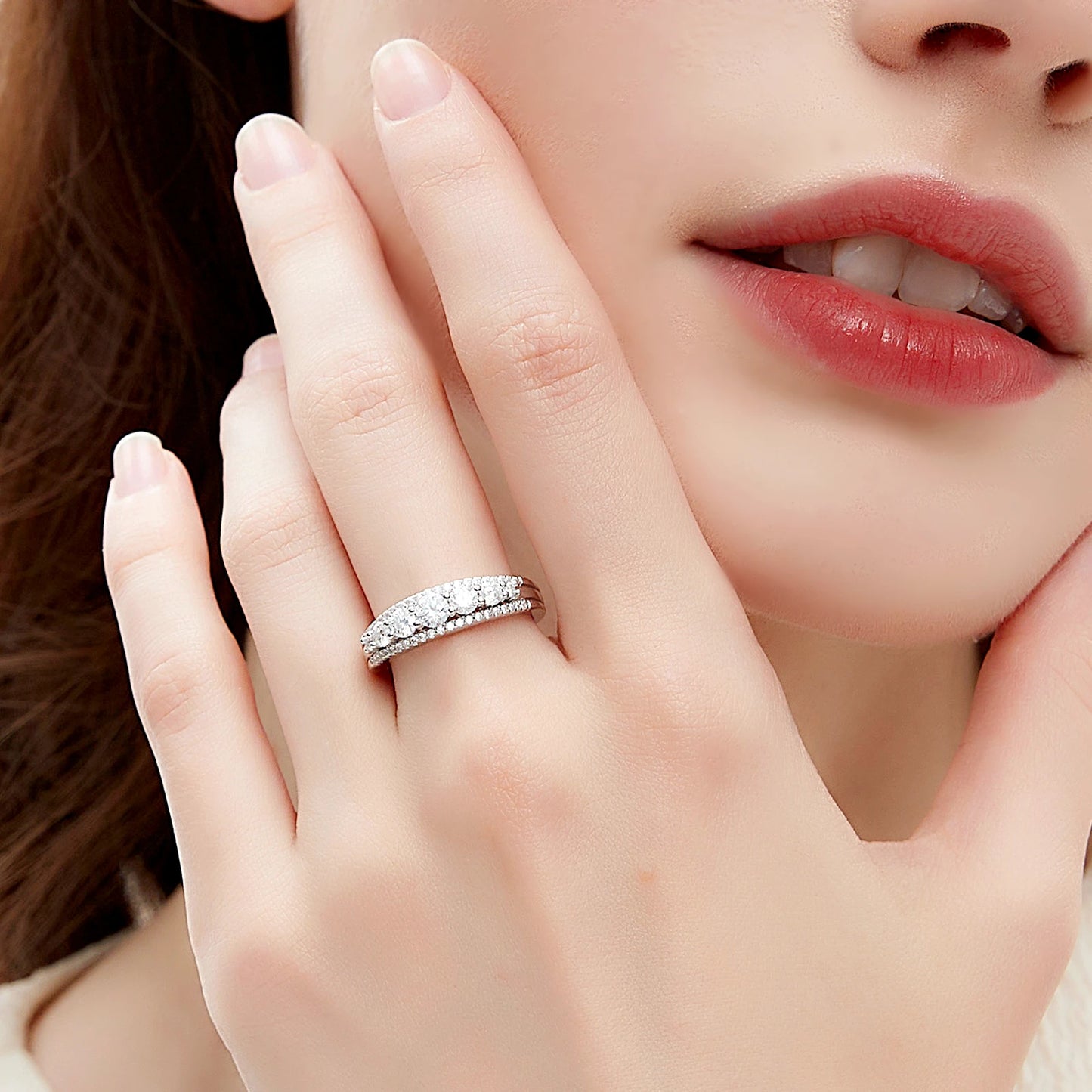 Brileon Eternara Moissanite Eternity Band - Brileon