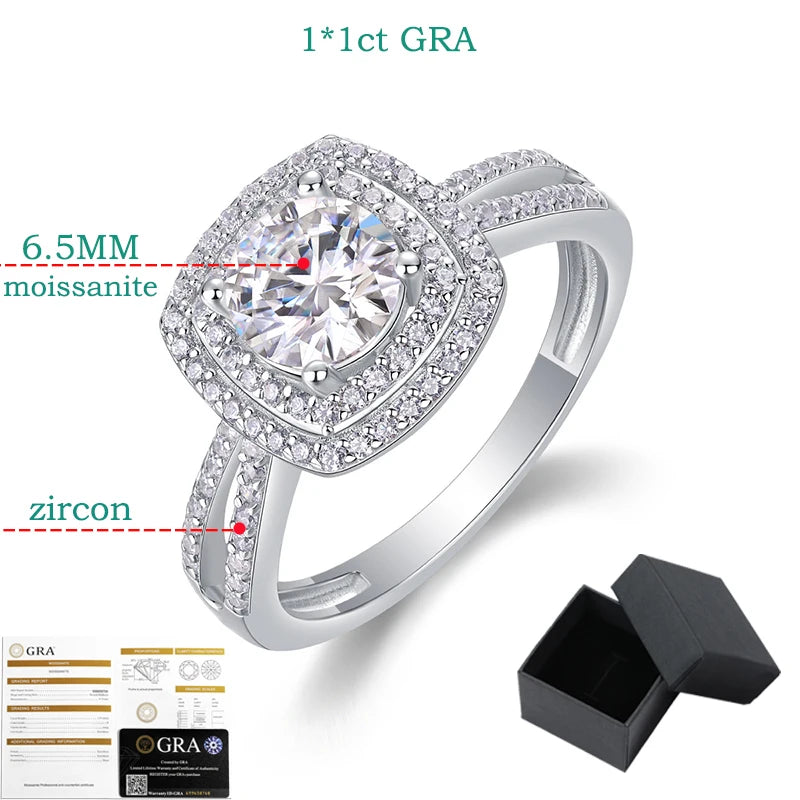 Brileon Caressa 1 Carat Moissanite Ring - Brileon