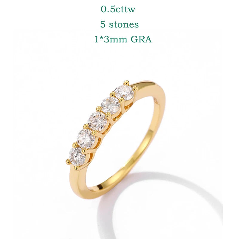Brileon Sylvara 0.5/0.7CT Moissanite Stacking Band - Brileon