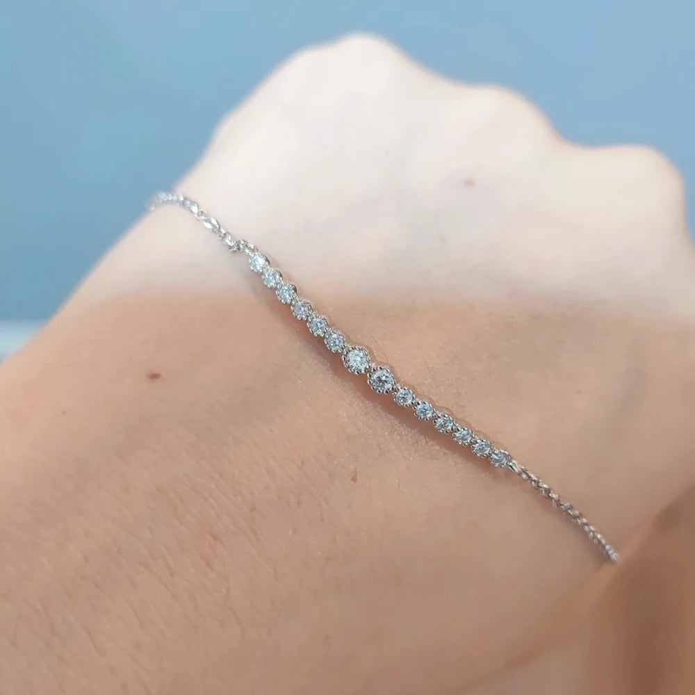 Brileon LuxeVVS 0.24ct Moissanite Tennis Bracelet - Brileon