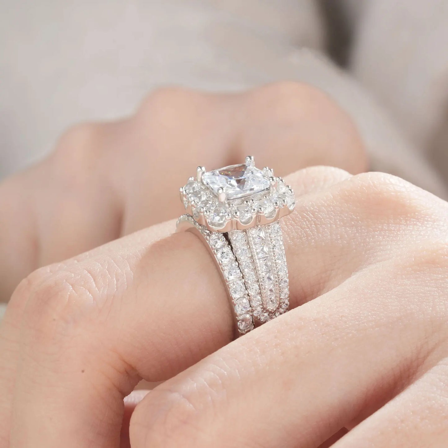 Brileon Aurielle Moissanite Bridal Set - Brileon
