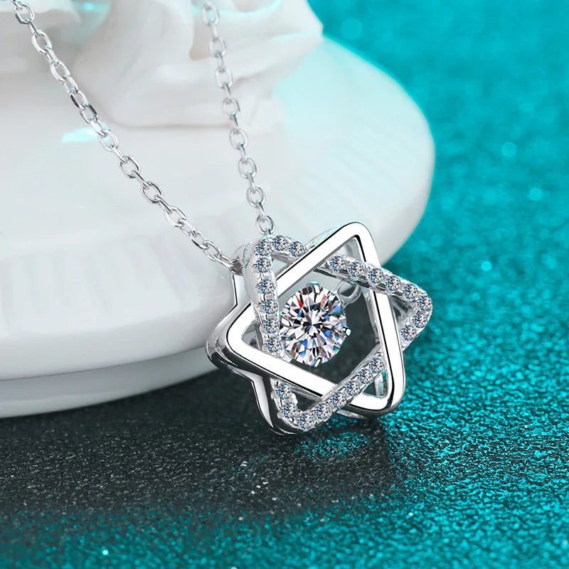 Brileon Stellara Moissanite Star Pendant - Brileon