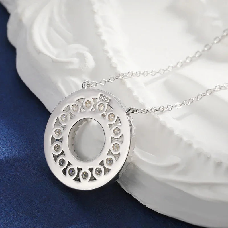 Brileon Cerisse 1.4CT Moissanite Double Circle Necklace - Brileon