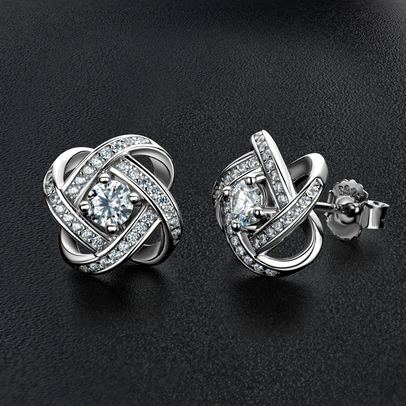 Brileon Vivienne Moissanite Flower Studs - Brileon