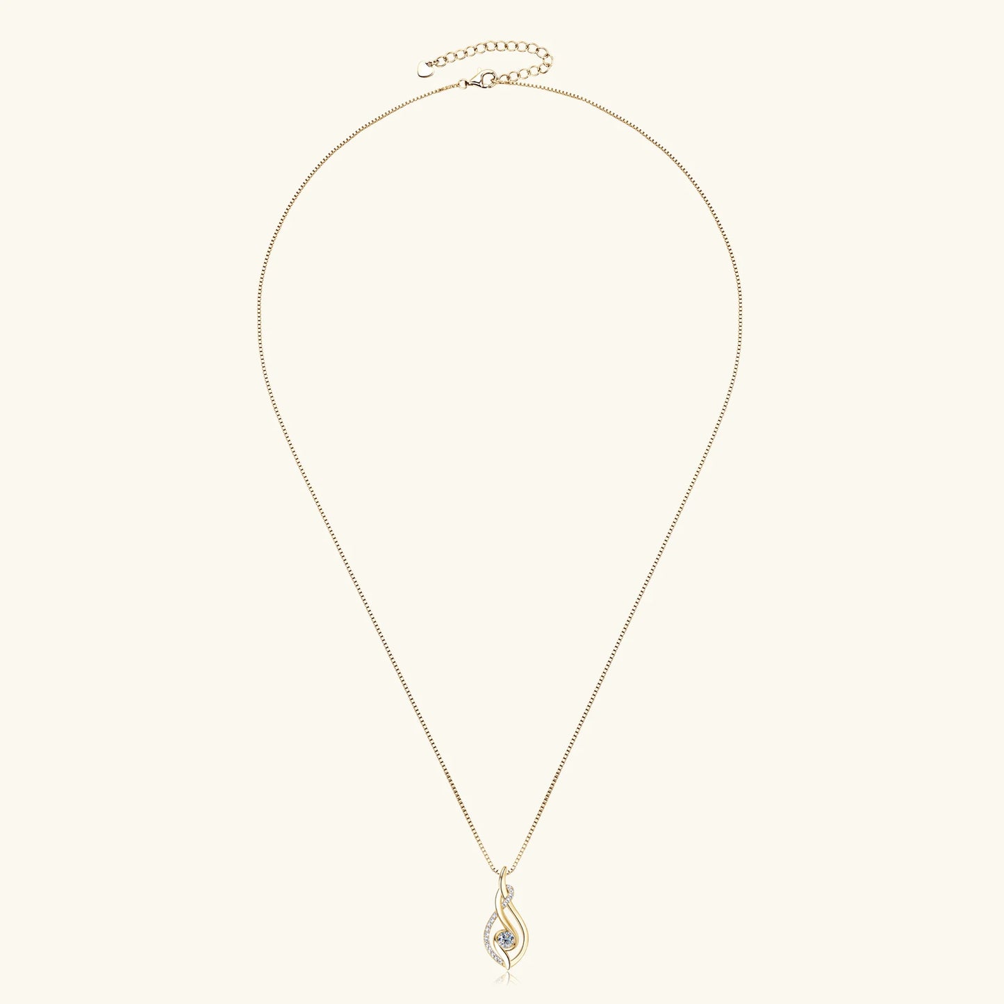 Brileon EternaTwist Moissanite Necklace - Brileon