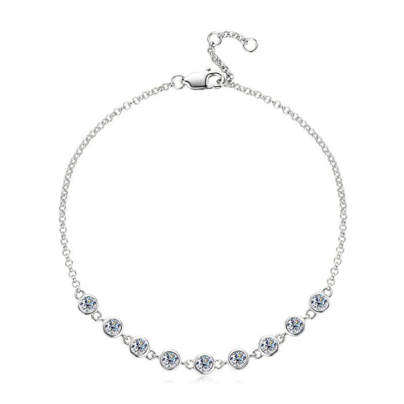 Brileon Éclessa 3mm Moissanite Bubble Bracelet - Brileon