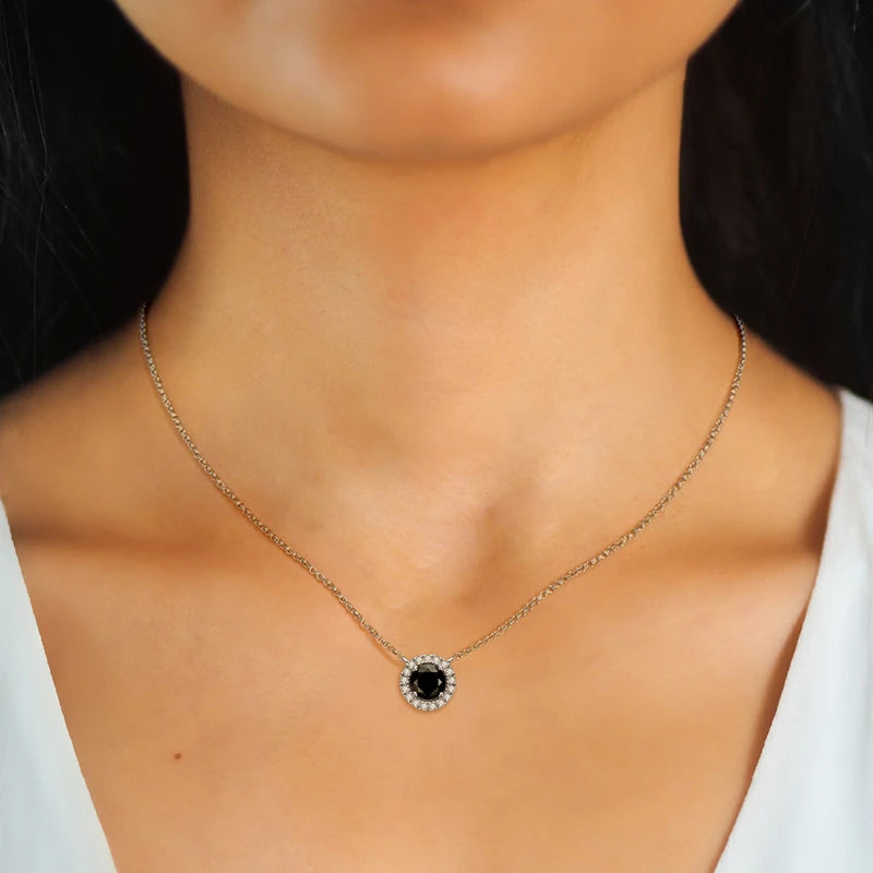 Brileon Noir Elegance Moissanite Jewelry Set - Brileon