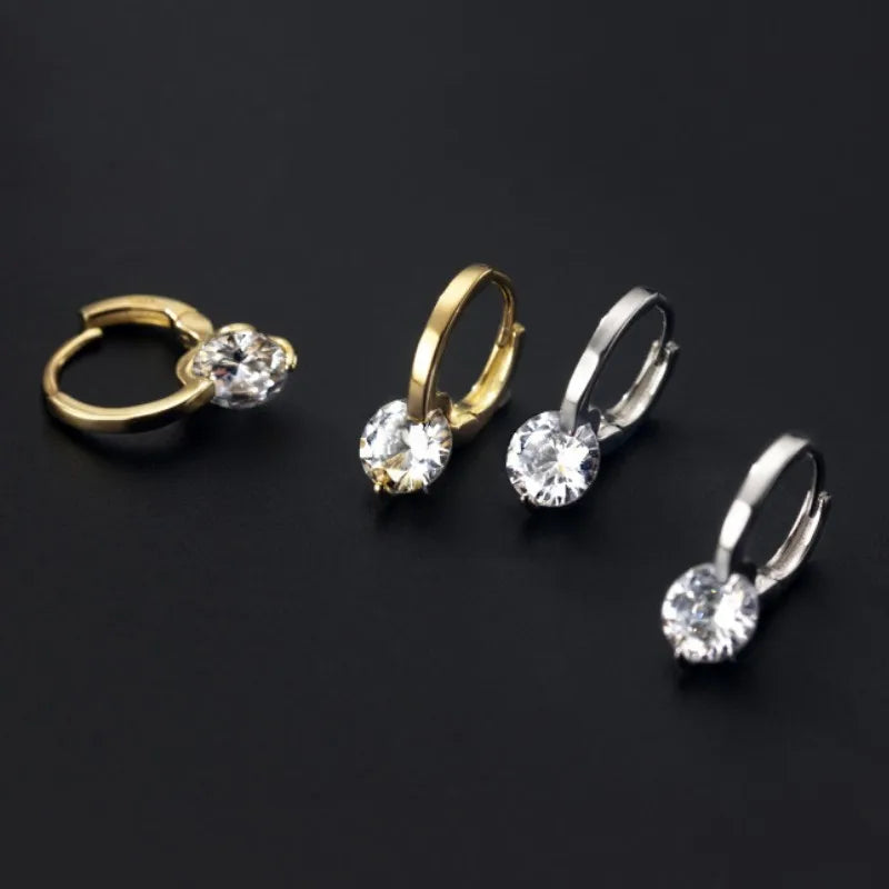 Brileon Solara Solitaire Hoops - Brileon