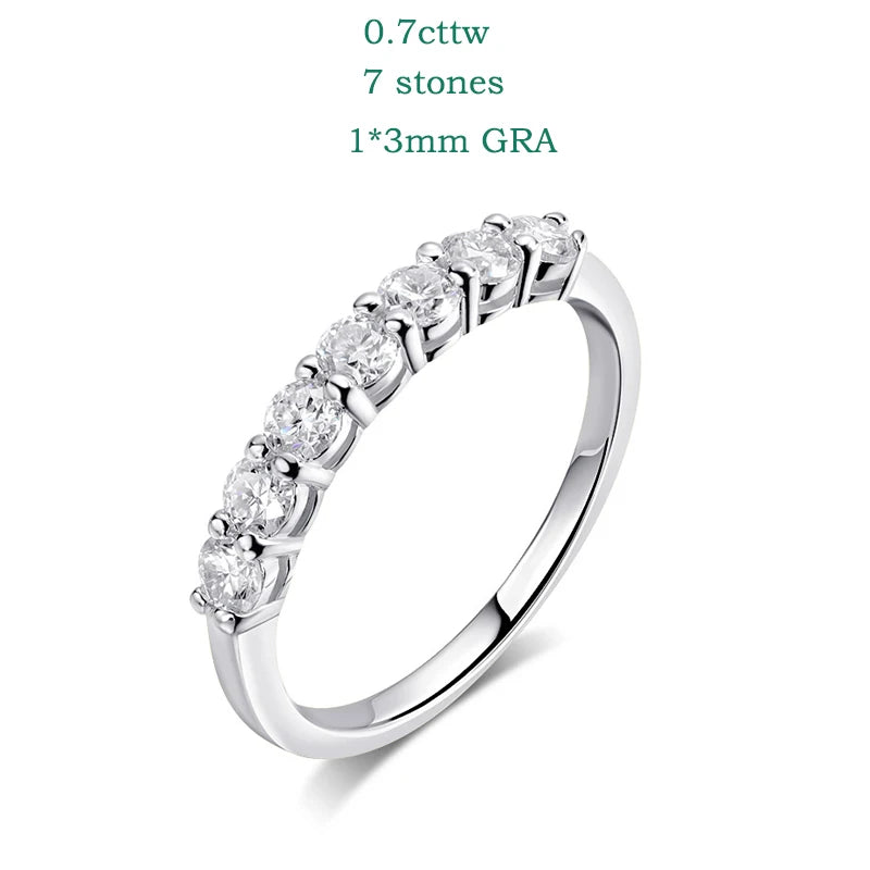 Brileon Sylvara 0.5/0.7CT Moissanite Stacking Band - Brileon