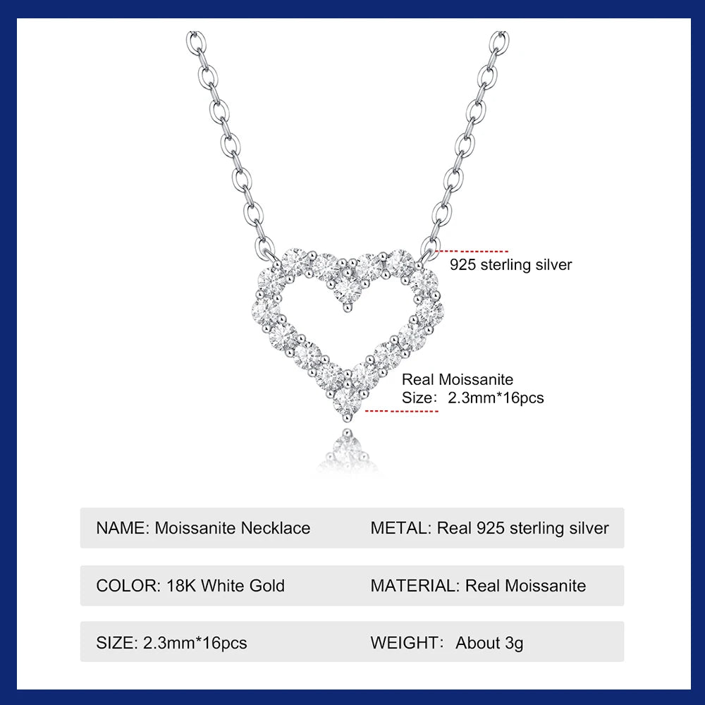 Brileon Celestia™ Heart Moissanite Pendant – A Sparkle of Love - Brileon