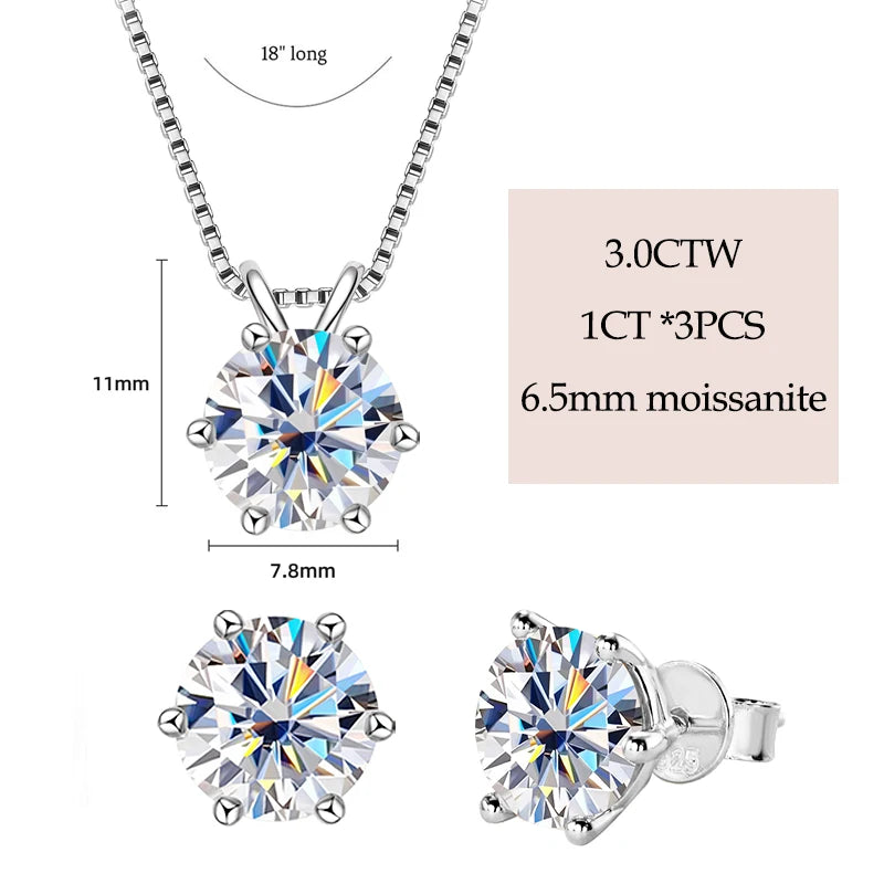 Brileon Luxe Solstice Moissanite Jewelry Set - Brileon
