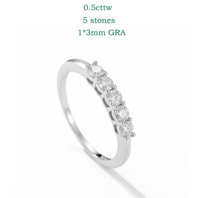 Brileon Sylvara 0.5/0.7CT Moissanite Stacking Band - Brileon
