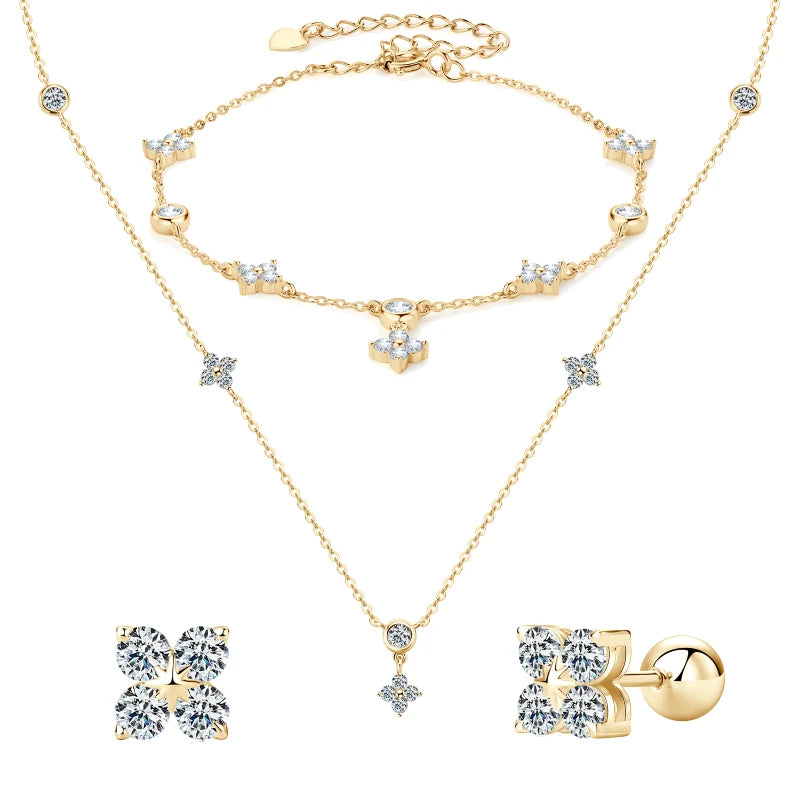 Brileon CloverLuxe Moissanite Set - Brileon