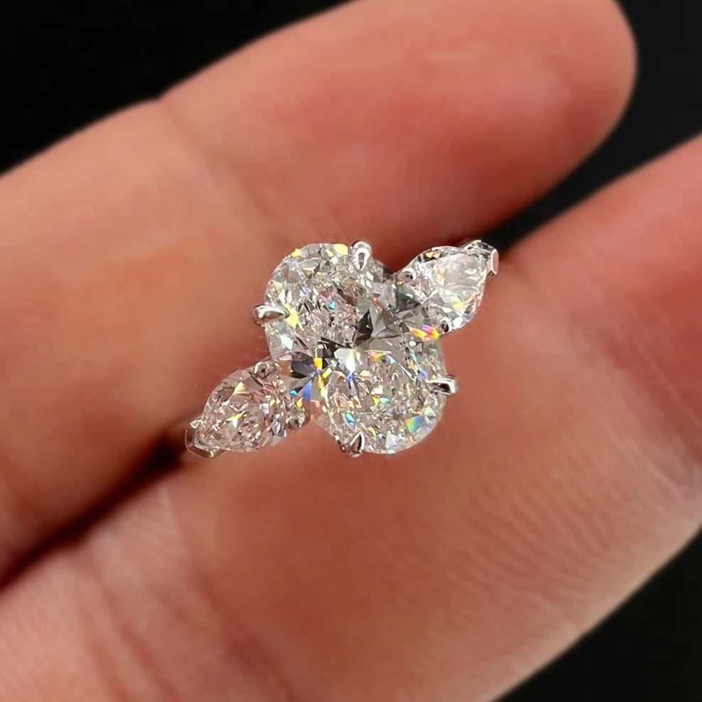 Brileon Solenne 2CT Oval Moissanite - Brileon